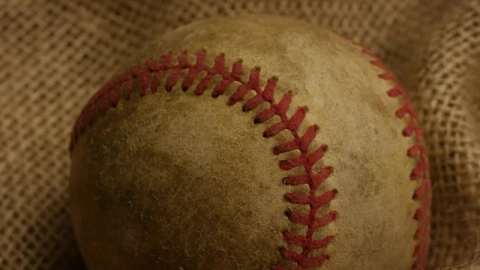 Free Stock Video Vintage And Used Baseball Ball Close Up Live Wallpaper - Free Live Wallpaper
