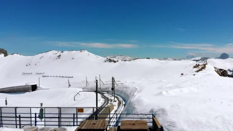 Free Stock Video View Of The Switzerland Alps Covered In Snow Live Wallpaper - Free Live Wallpaper