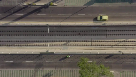 Free Stock Video View From The Top Of A Train Crossing Between Streets Live Wallpaper - Free Live Wallpaper