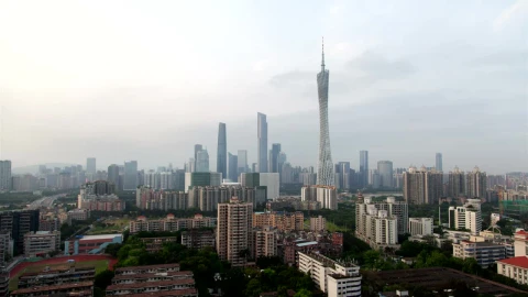 Free Stock Video View From The Top Of A City With Skyscrapers Live Wallpaper - Free Live Wallpaper