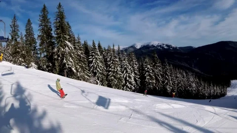 Free Stock Video View From The Ski Lift Going Up Live Wallpaper - Free Live Wallpaper