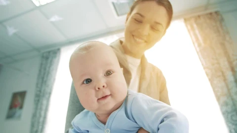 Free Stock Video Very Happy Mother Holding Her Baby Live Wallpaper - Free Live Wallpaper