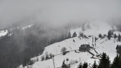 Free Stock Video Very Cloudy And Foggy Afternoon In Winter Live Wallpaper - Free Live Wallpaper