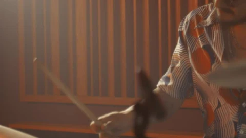 Free Stock Video Vertical Shot Of A Drummer Playing Live Wallpaper - Free Live Wallpaper