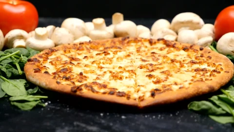 Free Stock Video Vegetarian Pizza On A Table Live Wallpaper - Free Live Wallpaper