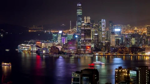 Free Stock Video Urban City Scape With Flashing Skyscraper Live Wallpaper - Free Live Wallpaper