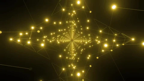 Free Stock Video Undergoing Stars Made Of Lines And Dots Of Light Live Wallpaper - Free Live Wallpaper