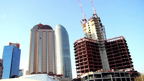 Free Stock Video Under Construction Building Seen From The Street Live Wallpaper - Free Live Wallpaper