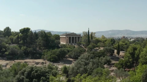 Free Stock Video Typical Temple Of The Greco Roman Civilization Live Wallpaper - Free Live Wallpaper