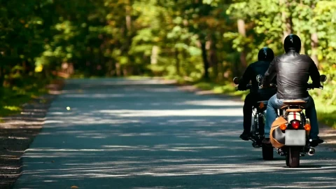 Free Stock Video Two Motorcyclists Going On A Road In Nature Live Wallpaper - Free Live Wallpaper