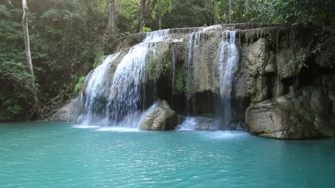 Free Stock Video Turquoise Waterfalls Live Wallpaper - Free Live Wallpaper