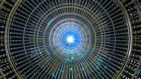 Free Stock Video Tunnel With Beads And A Light In The Background Live Wallpaper - Free Live Wallpaper