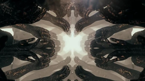 Free Stock Video Tunnel Of Stone Hands Statues Live Wallpaper - Free Live Wallpaper