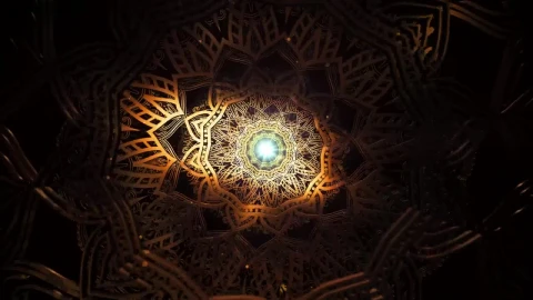 Free Stock Video Tunnel Of Rotating Shapes In The Dark D Live Wallpaper - Free Live Wallpaper