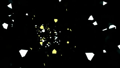 Free Stock Video Tunnel In The Dark With White And Yellow Figures Live Wallpaper - Free Live Wallpaper