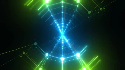 Free Stock Video Tube Made Of Dots And Lines Of Lights Live Wallpaper - Free Live Wallpaper