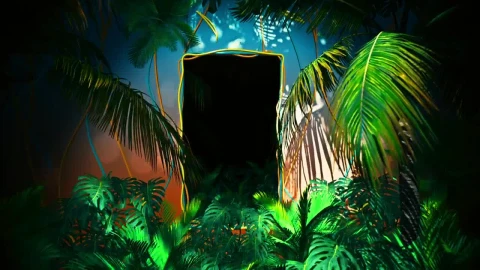 Free Stock Video Tropical Corridor Between Beach Plants Live Wallpaper - Free Live Wallpaper