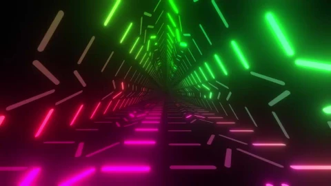 Free Stock Video Triangular Passageway With Light Lines Of Colors Live Wallpaper - Free Live Wallpaper