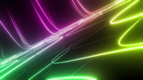Free Stock Video Traversing A Surface Of Curved Lines Of Colored Light Live Wallpaper - Free Live Wallpaper