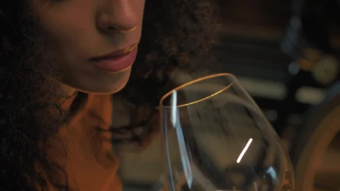 Free Stock Video Young Woman Drinking White Wine From A Glass Live Wallpaper - Free Live Wallpaper