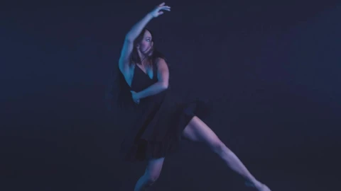 Free Stock Video Young Woman Dancing Contemporary Dance In The Dark Live Wallpaper - Free Live Wallpaper