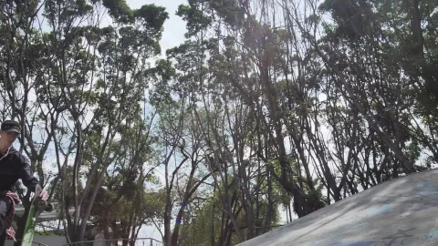 Free Stock Video Young Skateboarder Getting On The Skateboard With A Pirouette Live Wallpaper - Free Live Wallpaper