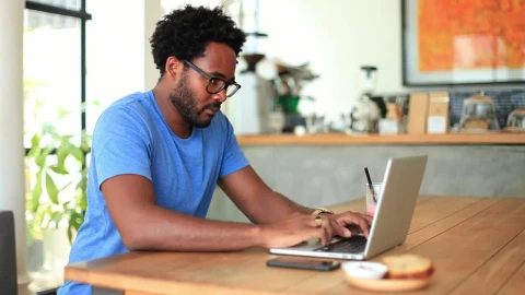 Free Stock Video Young Man Working From Home Live Wallpaper - Free Live Wallpaper