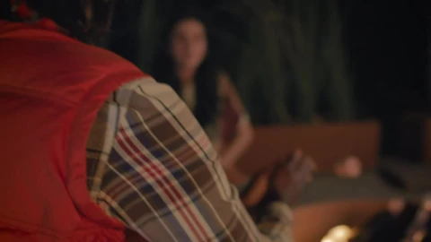 Free Stock Video Young Man Warming His Hands At A Campfire Live Wallpaper - Free Live Wallpaper