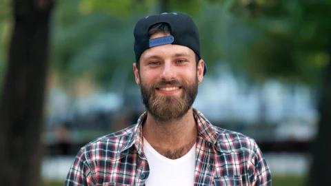 Free Stock Video Young Man On The Street Smiling Portrait Live Wallpaper - Free Live Wallpaper