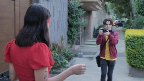 Free Stock Video Young Man Filming A Girl Dancing In The Street Live Wallpaper - Free Live Wallpaper
