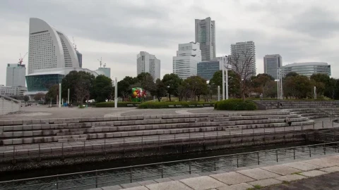Free Stock Video Yokohama Skyline Time Lapse Live Wallpaper - Free Live Wallpaper