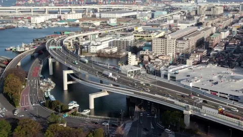 Free Stock Video Yokohama Cityscape In Daytime Live Wallpaper - Free Live Wallpaper