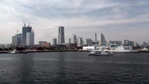 Free Stock Video Yokohama Bay And Skyline Time Lapse Live Wallpaper - Free Live Wallpaper