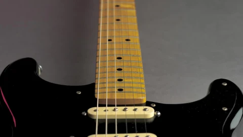 Free Stock Video Wooden Neck Of A Black Electric Guitar Live Wallpaper - Free Live Wallpaper