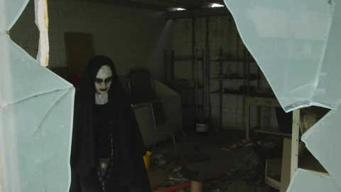 Free Stock Video Woman With Nun Costume On Halloween Live Wallpaper - Free Live Wallpaper