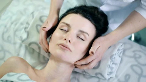Free Stock Video Woman Taking Rejuvenation Therapy On Face Live Wallpaper - Free Live Wallpaper