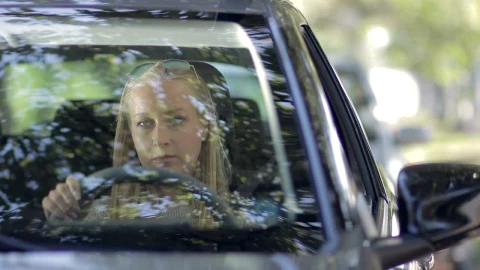 Free Stock Video Woman Taking Off Her Seat Belt To Get Out Of Live Wallpaper - Free Live Wallpaper