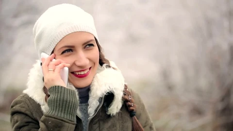 Free Stock Video Woman Receiving A Family Call At Christmas Live Wallpaper - Free Live Wallpaper