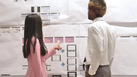 Free Stock Video Woman In A Suit Approves The Work Of Her Office Live Wallpaper - Free Live Wallpaper