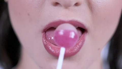 Free Stock Video Woman Eating Pink Candy Live Wallpaper - Free Live Wallpaper