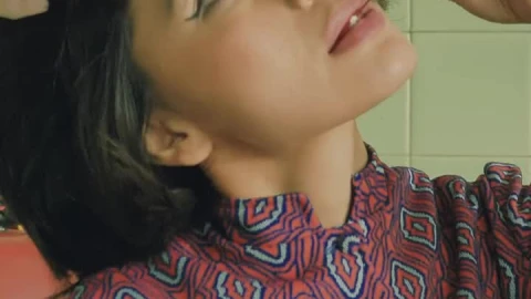 Free Stock Video Woman Eating A Cherry From An Ice Cream Live Wallpaper - Free Live Wallpaper