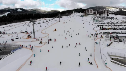 Free Stock Video Winter Sports Resort In The Mountain Live Wallpaper - Free Live Wallpaper