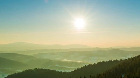 Free Stock Video Winter Landscape At Sunset Live Wallpaper - Free Live Wallpaper