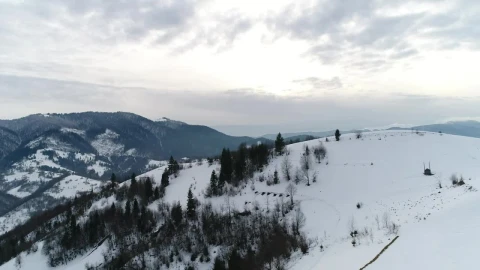 Free Stock Video Winter Environment At A Mountain Range Landscape Live Wallpaper - Free Live Wallpaper