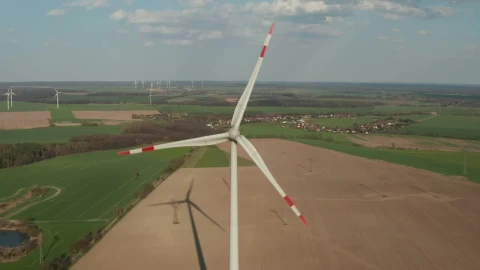 Free Stock Video Wind Turbine In Agriculture Fields Live Wallpaper - Free Live Wallpaper