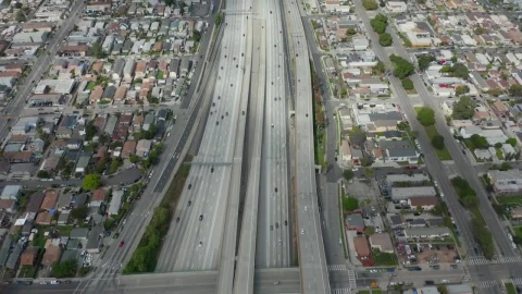Free Stock Video Wide Highway Crossing The City Of Los Angeles Live Wallpaper - Free Live Wallpaper