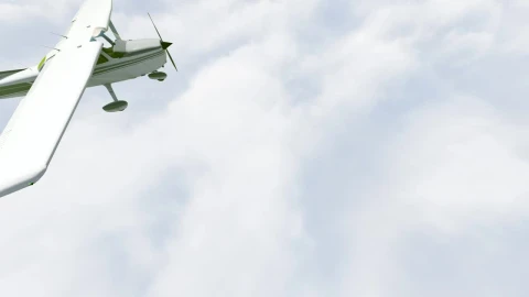 Free Stock Video White Plane Flying Above The Clouds Live Wallpaper - Free Live Wallpaper