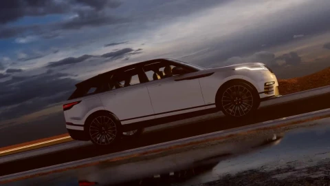 Free Stock Video White Luxury Vehicle In The Road Live Wallpaper - Free Live Wallpaper
