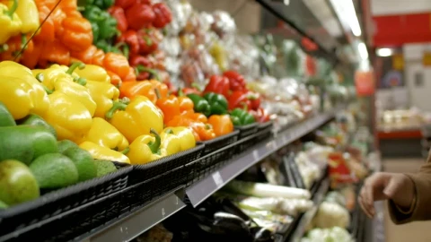 Stock Footage Woman Buying Peppers Live Wallpaper - Free Live Wallpaper