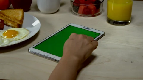 Stock Footage Woman Browsing On A Tablet Live Wallpaper - Free Live Wallpaper